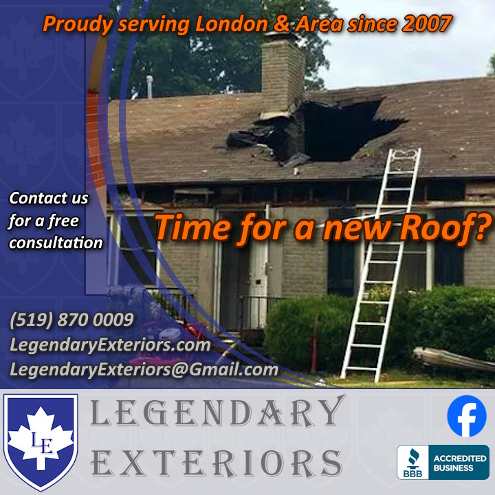 roofing contractor roofer siding windows eavestrough 24 hour emergency service london thorndale thamesford stratford arva komoka ilderton mount brydges legendary exteriors free quote